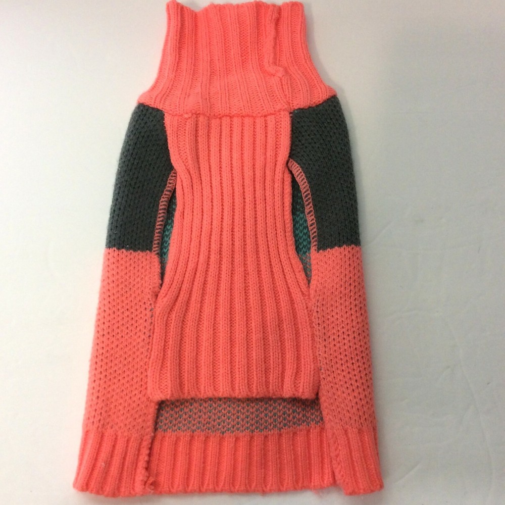 Small Knitted Dog Sweater With Turtle Neck