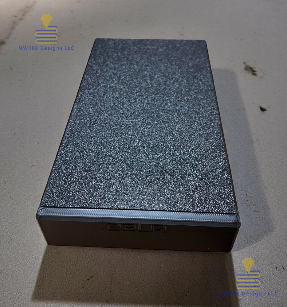 Sliding .22lr Ammo Storage Box Case - 200rd Round - Multiple Colors Available!