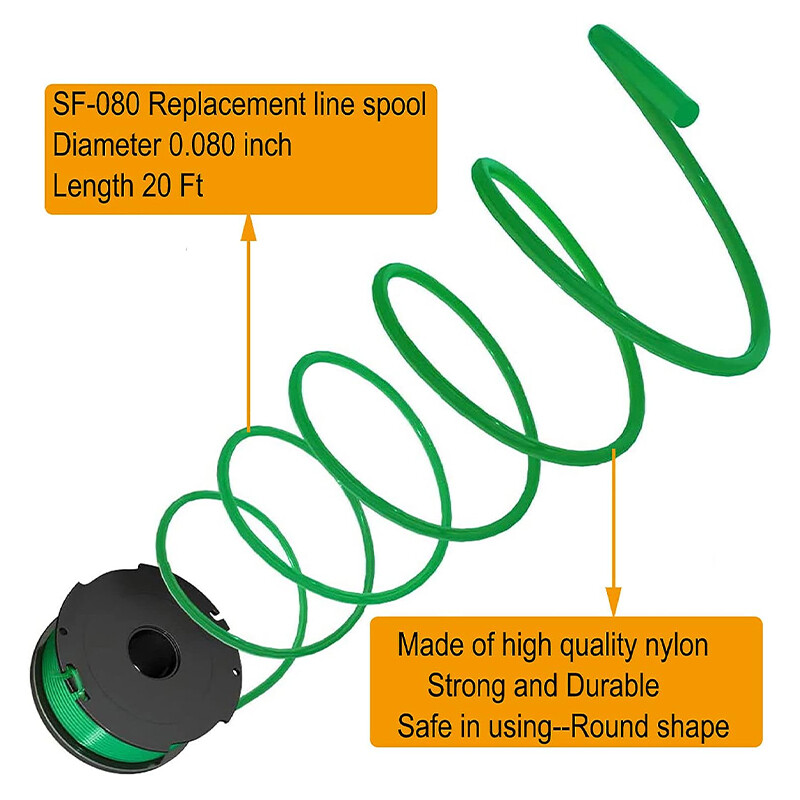 SF-080 Auto Feed String Trimmer Spool Line for Black & Decker GH3000 Model NEW