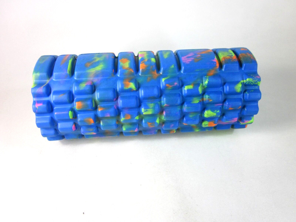 JBM FOAM ROLLER FOR DEEP TISSUE MASSAGE EXERCISE ROLLER,BLUE/MULTI,NEW