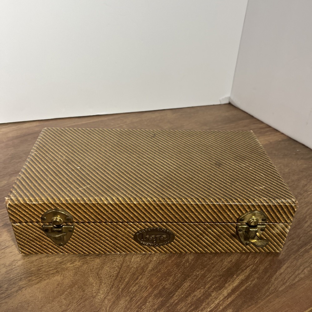 Vintage Barnett & Jeffe Slide Storage Case Box Baja