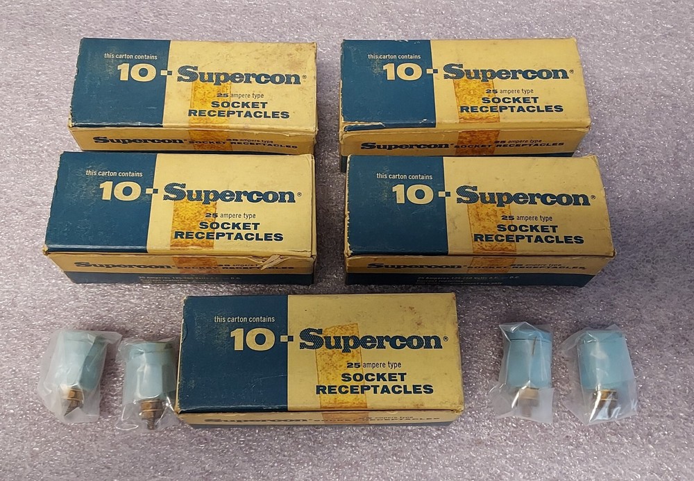 '1 PIECE' - PN# RS25GBL - SUPERCON - SOCKET RECEPTACLES