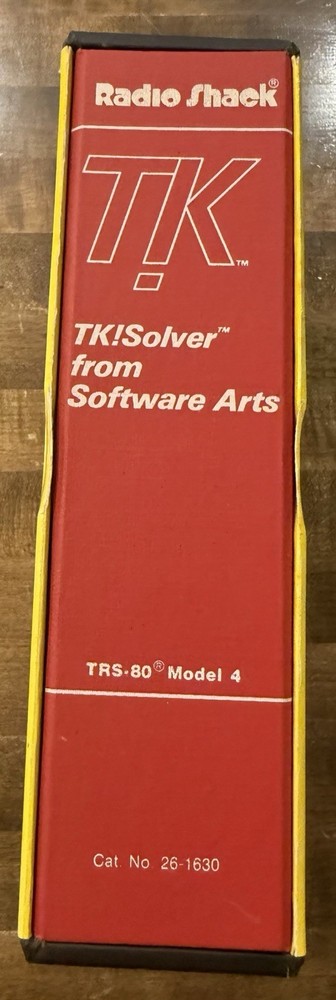 IBM PC Software: TK! SOLVER 1.2 From Software Arts  DOS Vintage