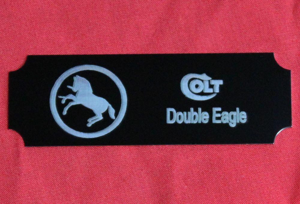 Colt Firearms Double Eagle Display Case Plaque