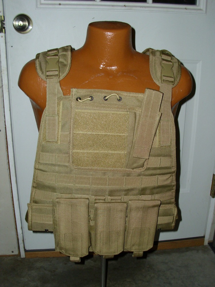 NEW Operator Tactical Modular MOLLE Plate Armor Carrier Vest - COYOTE TAN