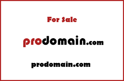 The domain ProDomain.com is for sale