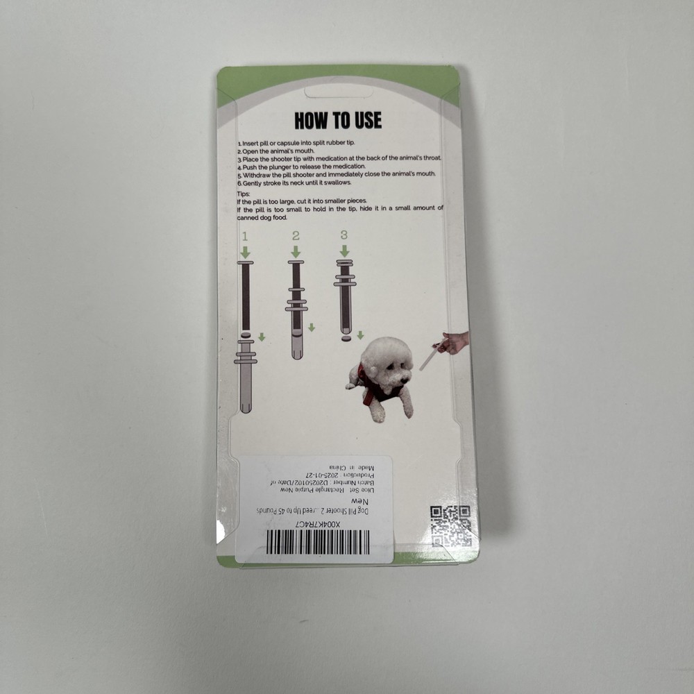 2 Pack Distinctive Style Dog Pill Shooter New