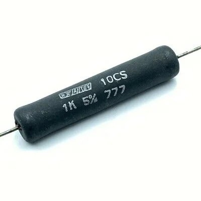 1K 1KOHM 10W 10CS 5% RESISTOR WIREWOUND ATES