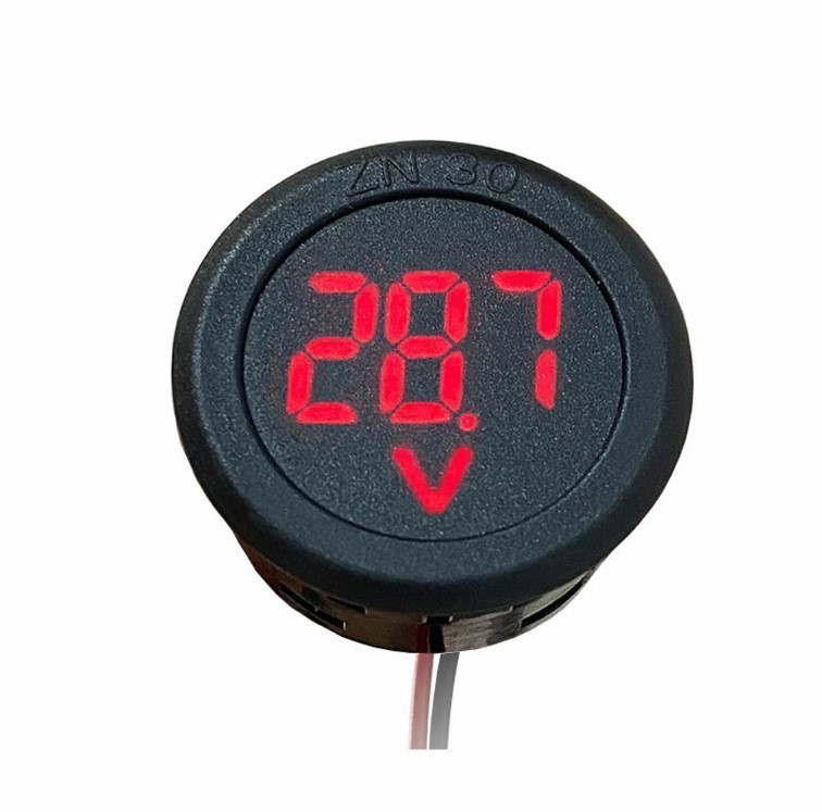 Digital Voltmeter LED Voltmeter DC Digital Display Voltmeter Diameter 33.8