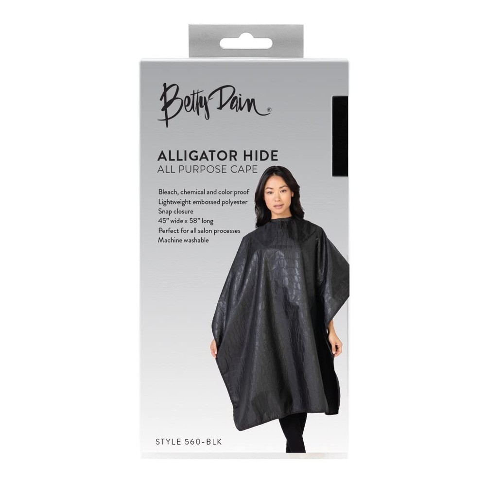 Alligator Hide Bleach-proof Multi Purpose Coloring/Styling Cape, Textured Sur...