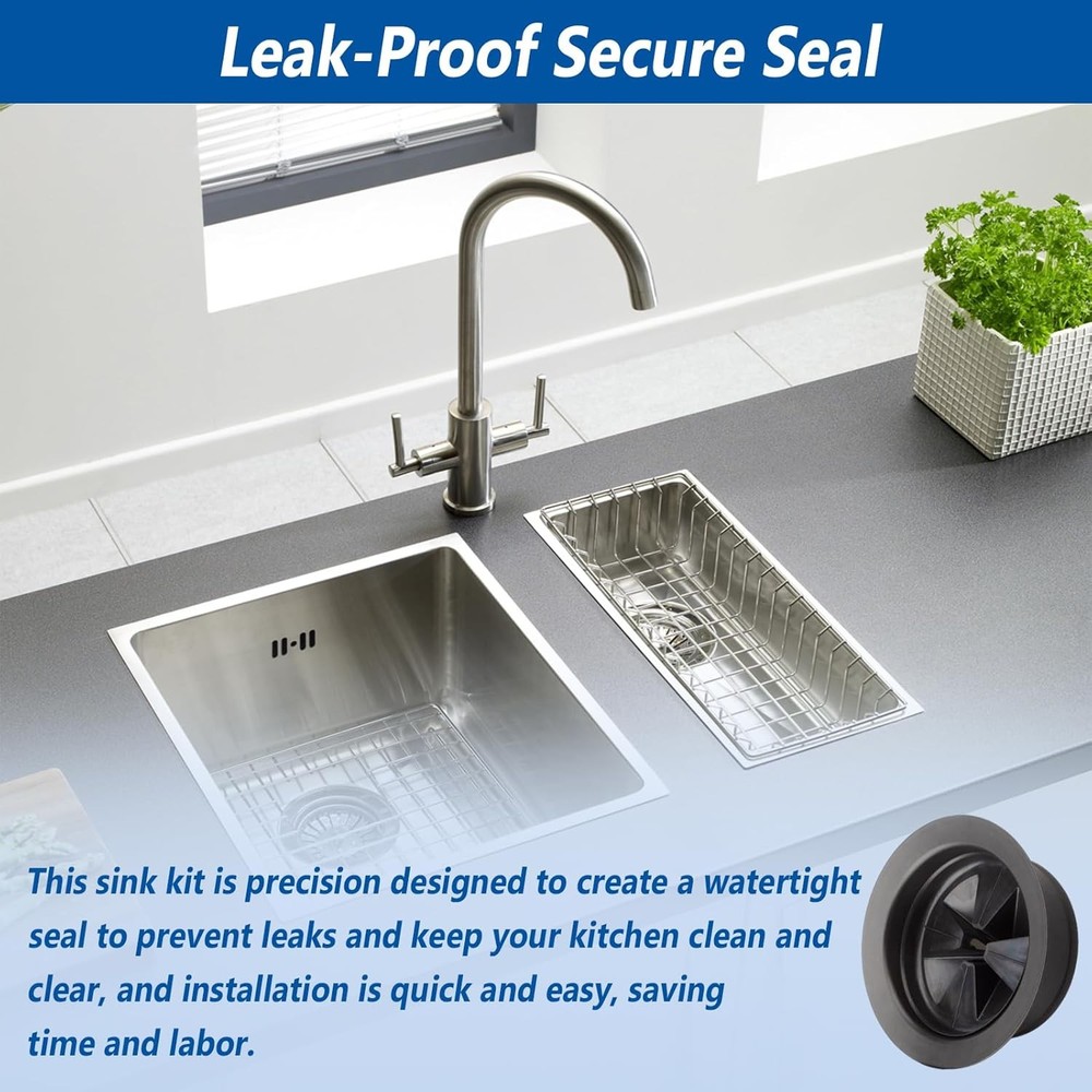 Garbage Disposal Sink Flange Kit with Garbage Disposal Stopper