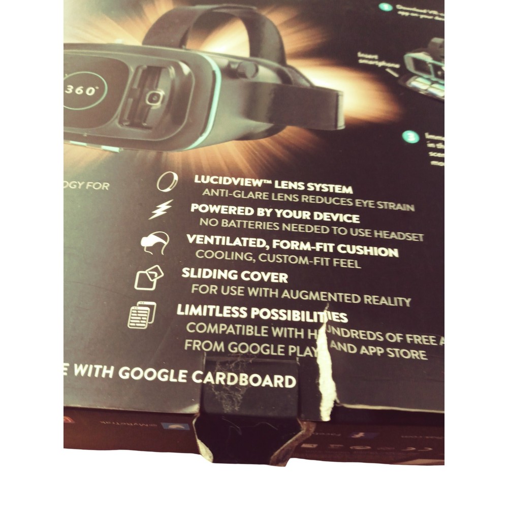 ReTrak Utopia 360 Virtual Reality 3D VR Headset for Smartphone iOS Android