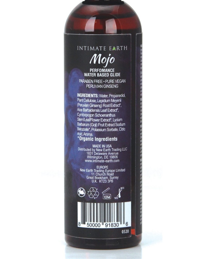 Intimate Earth Mojo Water Based Performance Glide Peruvian Ginseng 4 Oz
