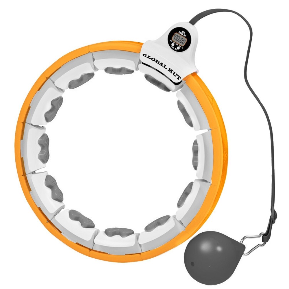SMART WEIGHTED HULA HOOP WITH DATA RECORDING | NON DROPPING AND ADJUSTABLE HOOP.