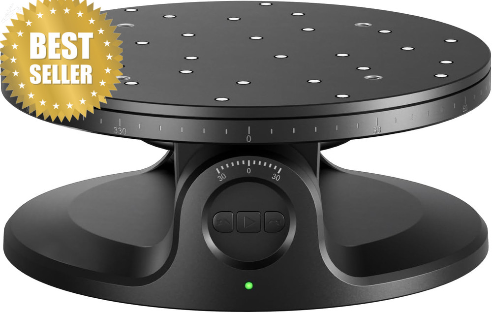 3D Scanning Turntable Dual Axis Motorized Platform Precision Small Objects
