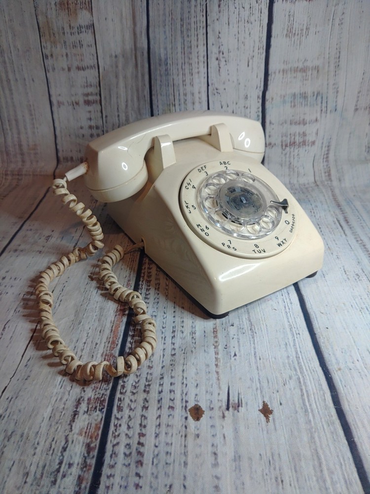 Vintage 1970s Rotary Dial Desk Telephone (Untested)