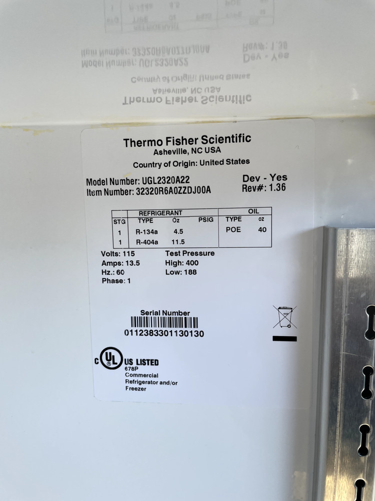 Lab Freezer Thermo-Fisher