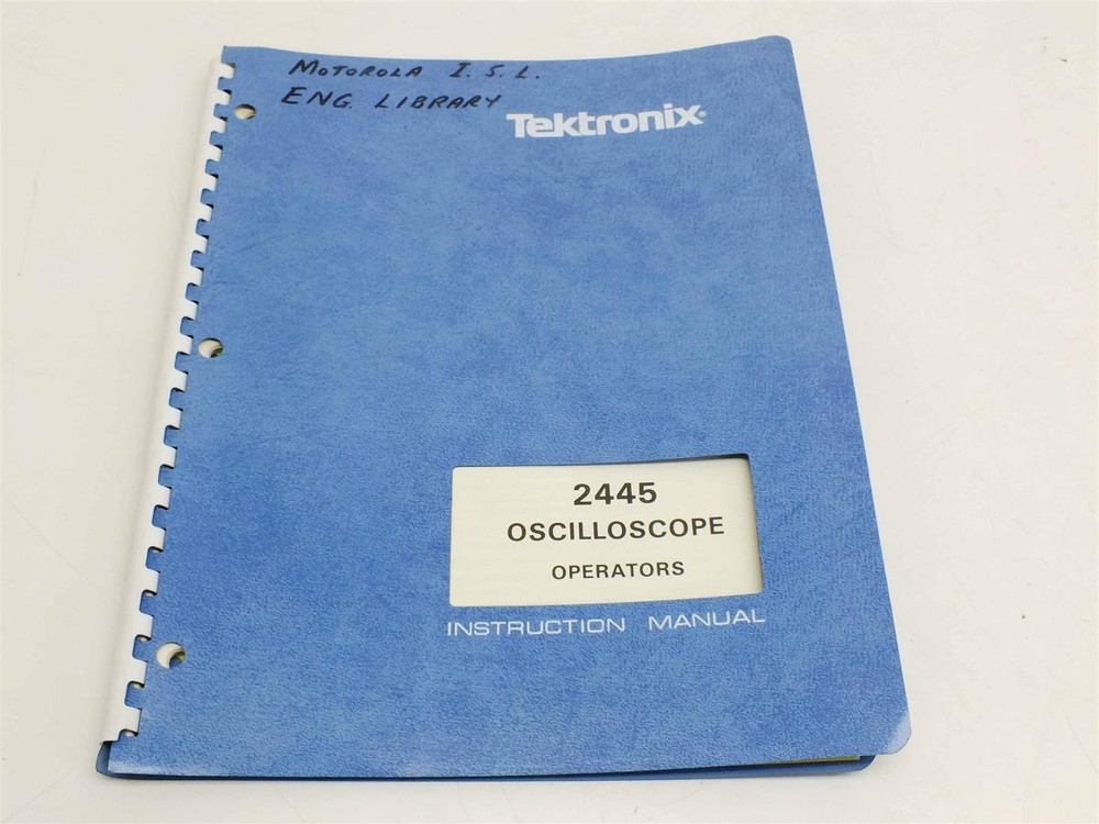 Tektronix 2445 Oscilloscope Instruction Manual