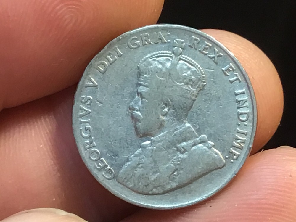 1922 Canadian Five Cent, Penny, Canada Nickel