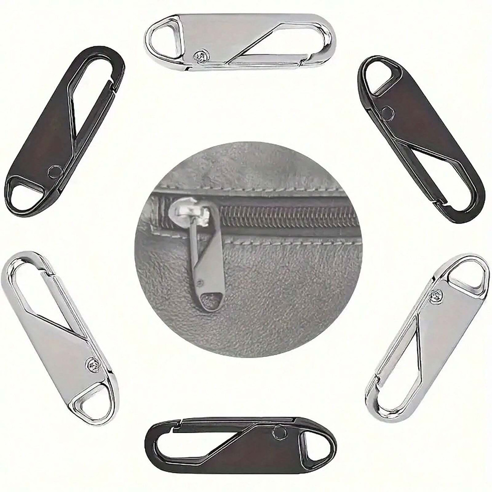 Zipper Fixer Replacements 4pcs Instant Zipper Repair Kit Puller Handle Pant Bag