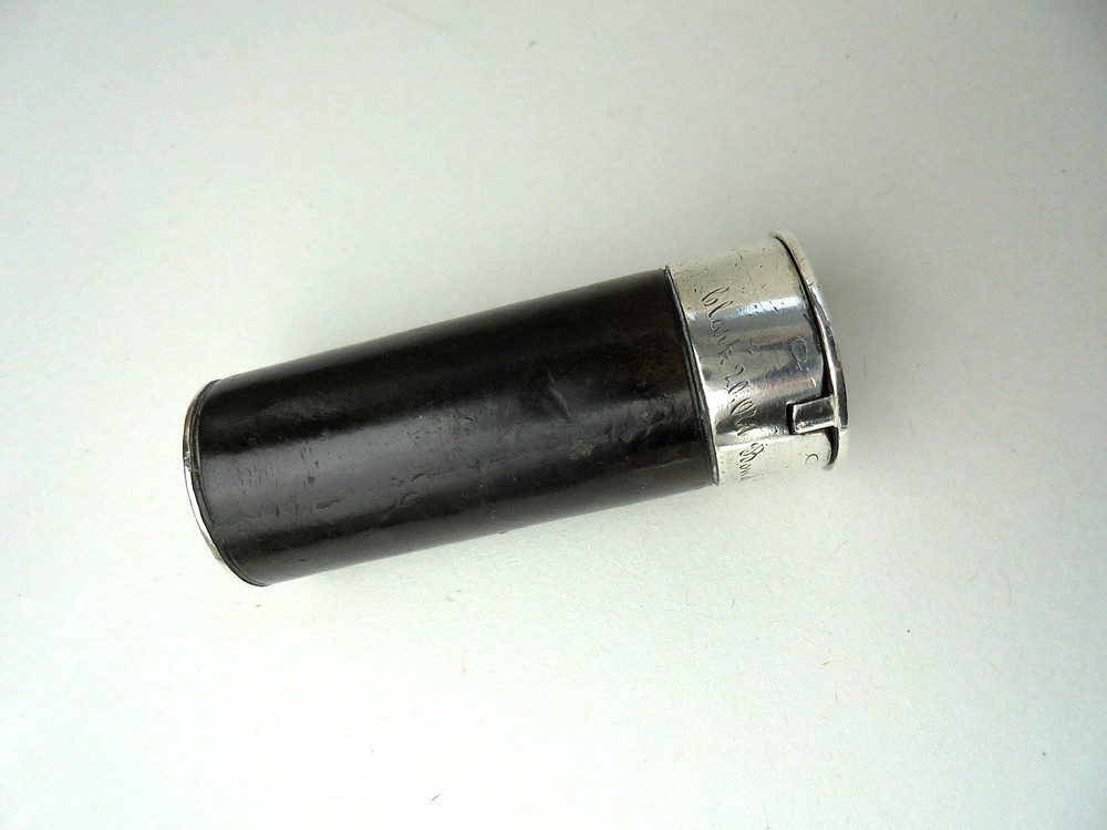 Antique Silver Shotgun Cartridge Vesta Case