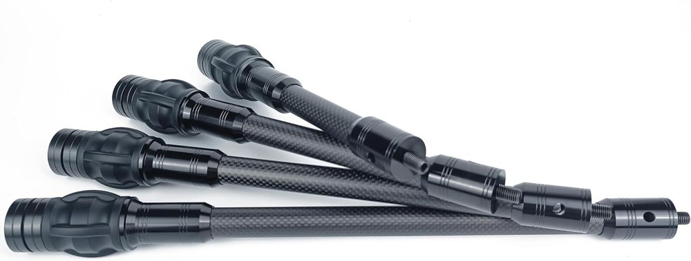 Carbon Archery Bow Stabilizer Single Side Adjustable V-Bar Mount Quick Disconnec