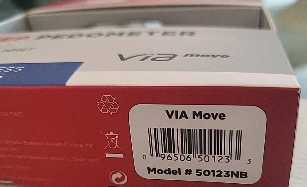 New Balance Via Move Step Pedometer Counter Exercise Timer Lights Up Sealed