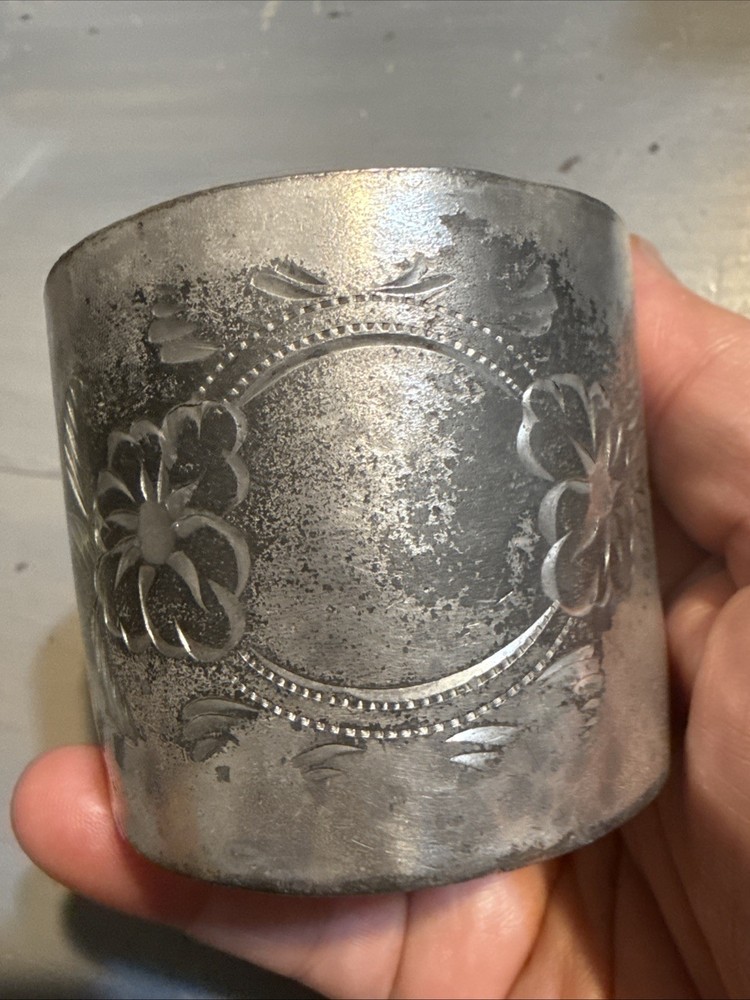 6 Silver Plated Baby Cups As Is