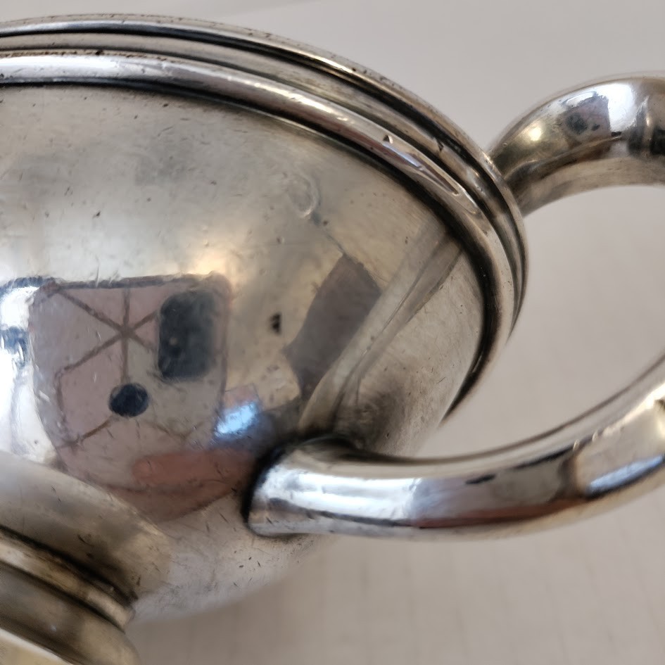 Gorham Sugar Bowl Electroplate Double Handle Lidded "The Washington" # 07409