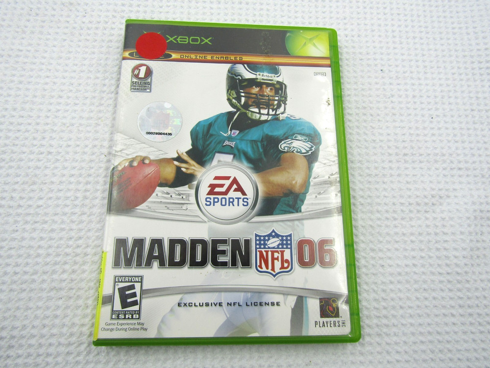 Madden NFL 06 Xbox - Manual & Case ONLY. NO GAME DISK.