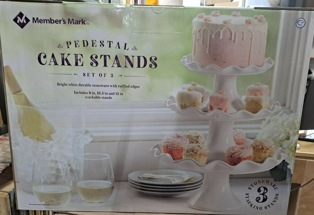 Member's Mark 3-Piece Cake Stand Set