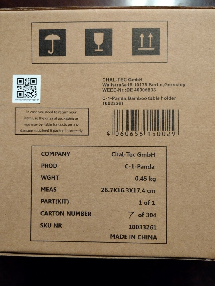 Klarfit Ergonomic Bamboo Tablet Stand