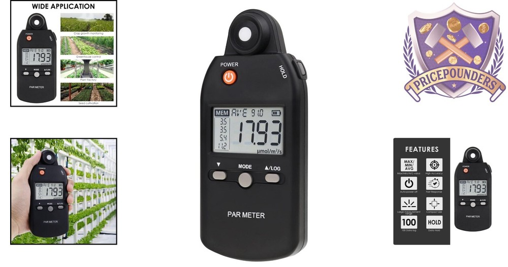Compact Quantum PAR Meter: Measure Photosynthetic Activity 400-700nm Light