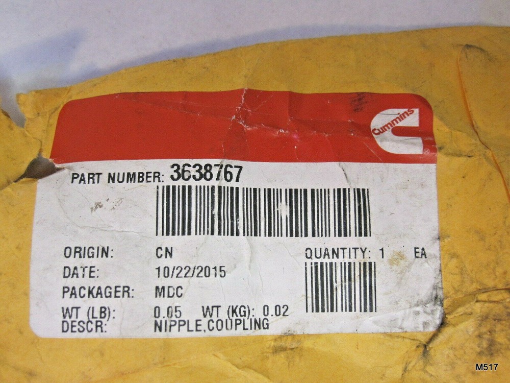 Cummins Nipple Coupling 3638767