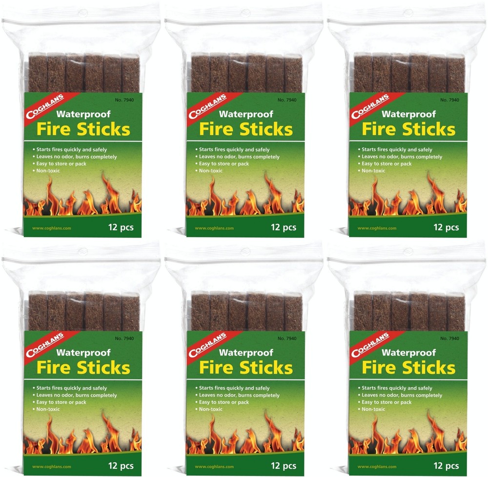 Coghlan's 12-Count Waterproof Fire Sticks (6-Pack)