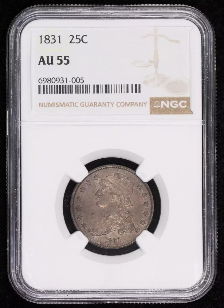 1831 Capped Bust Quarter Dollars NGC AU-55