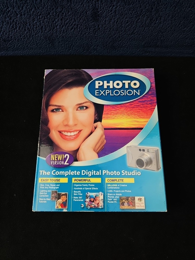 Nova PHOTO EXPLOSION Deluxe Version 2 Windows XP, 2000 ME 98 Photo Edit Software