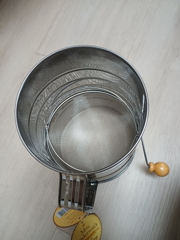 Hic Five Cup Flour Sifter Stainless Steel Easy Crank