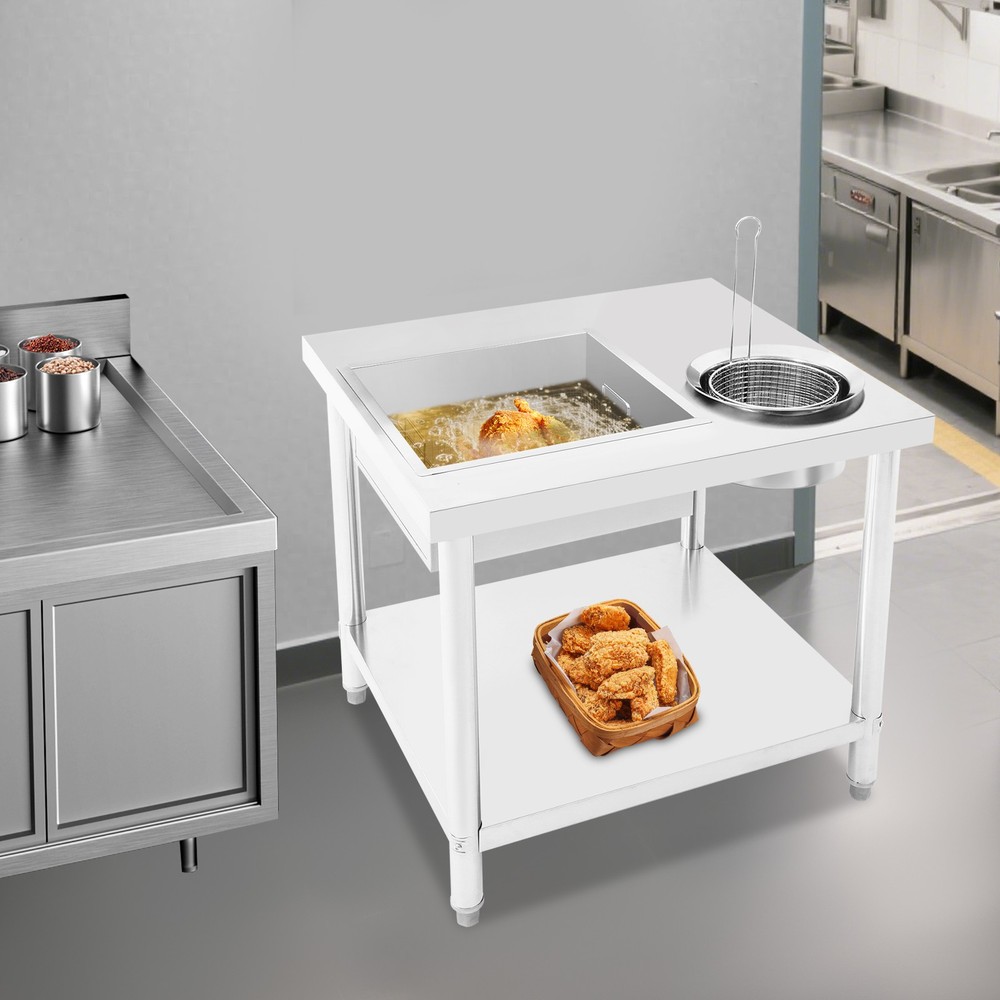 Commercial Fried Chicken Breading Worktop Fried Chicken Preparation Table