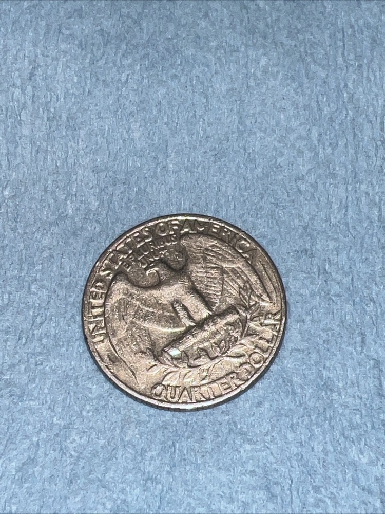 1969 Washington Quarter No Mint Mark, Rim Errors, Embossing Errors.