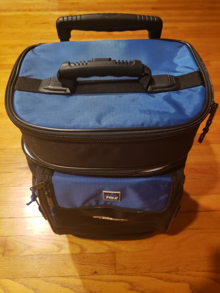 Budweiser Bud Light Insulated Cooler Bag Backpack Adjustable Travel Handle Wheel