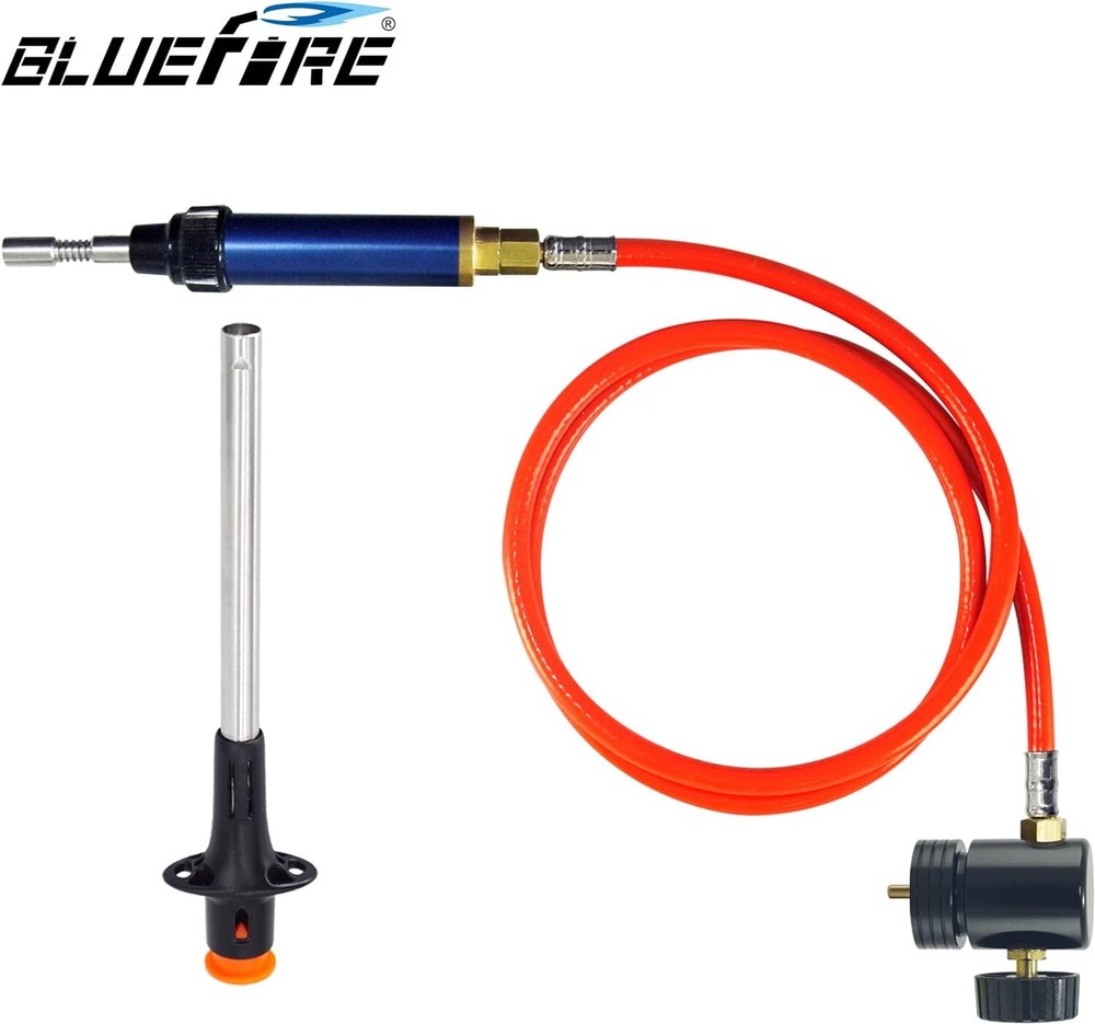 BLUEFIRE Propane/Map Gas Soldering Torch Head Multi-Function Kit with 3' Hose |