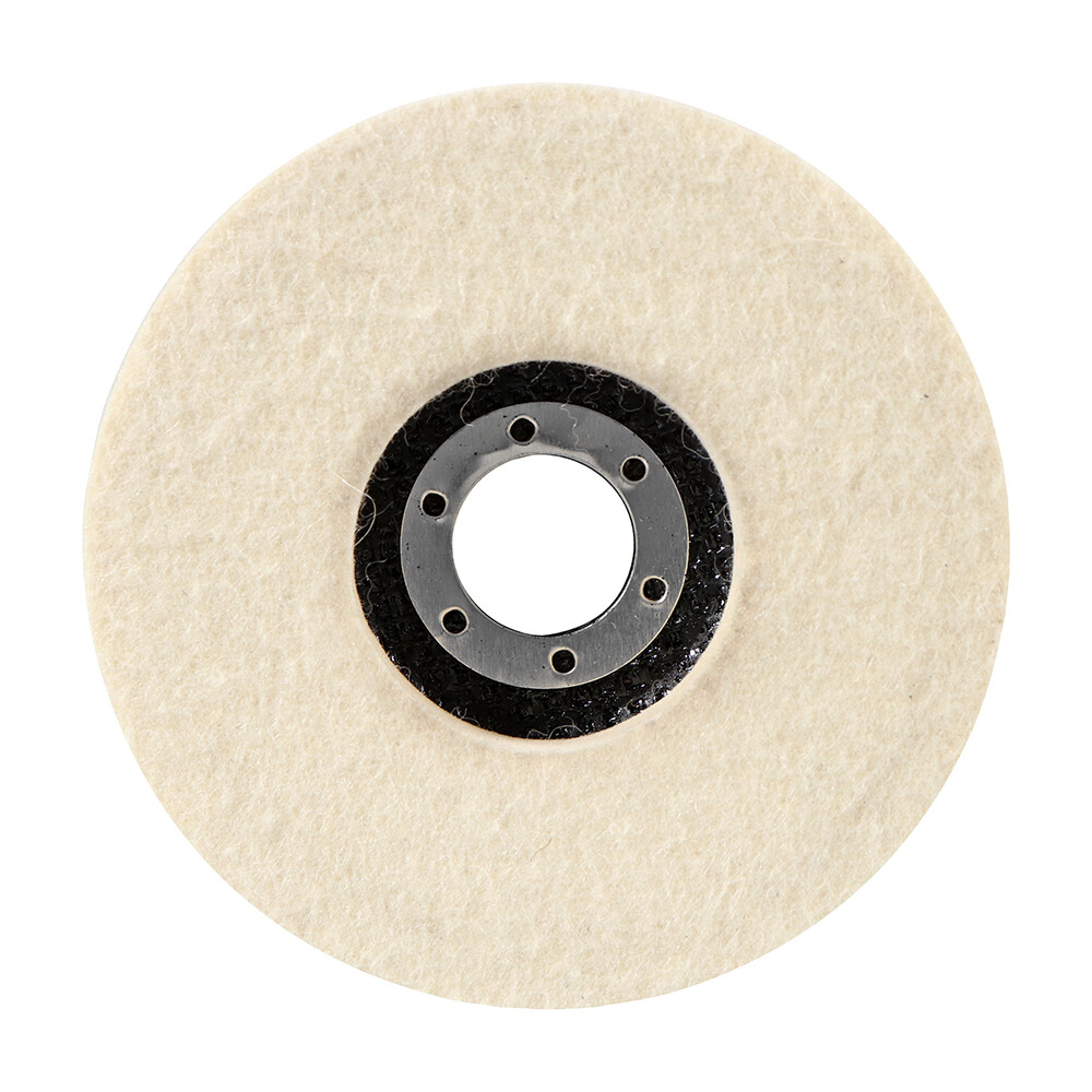 10 Pack - 4.5" x 7/8" BHA Polish Plus Felt Extra Thick XL Flat Buffing Discs