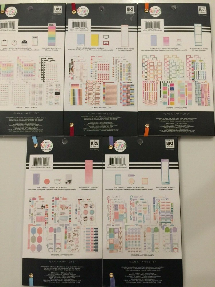 The Happy Planner Accessory Book- YOU PICK New