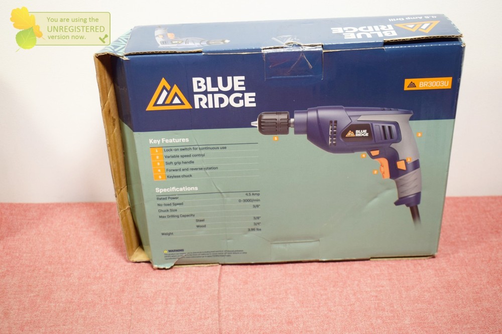Blue Ridge Tools 4.5 Amp Power Corded Drill