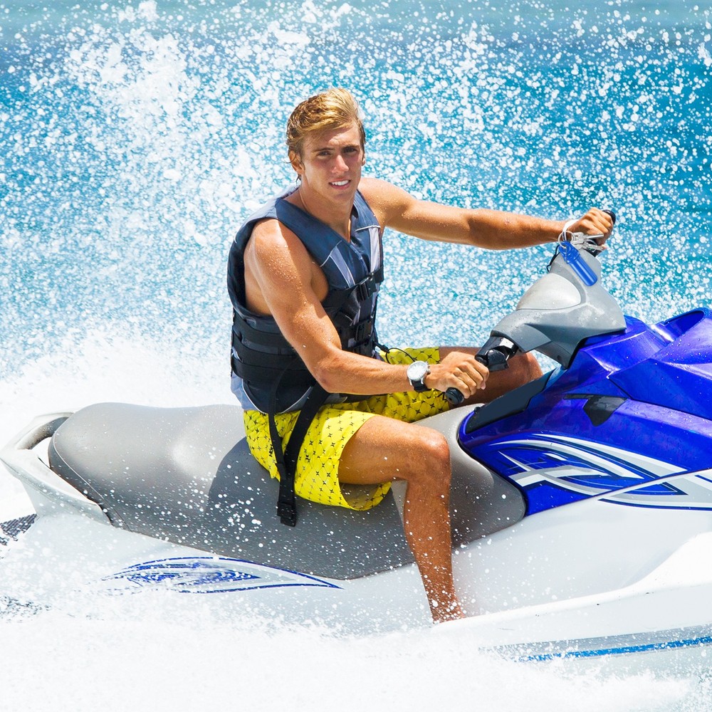 Floating Car Keychain with Waterproof Container, White