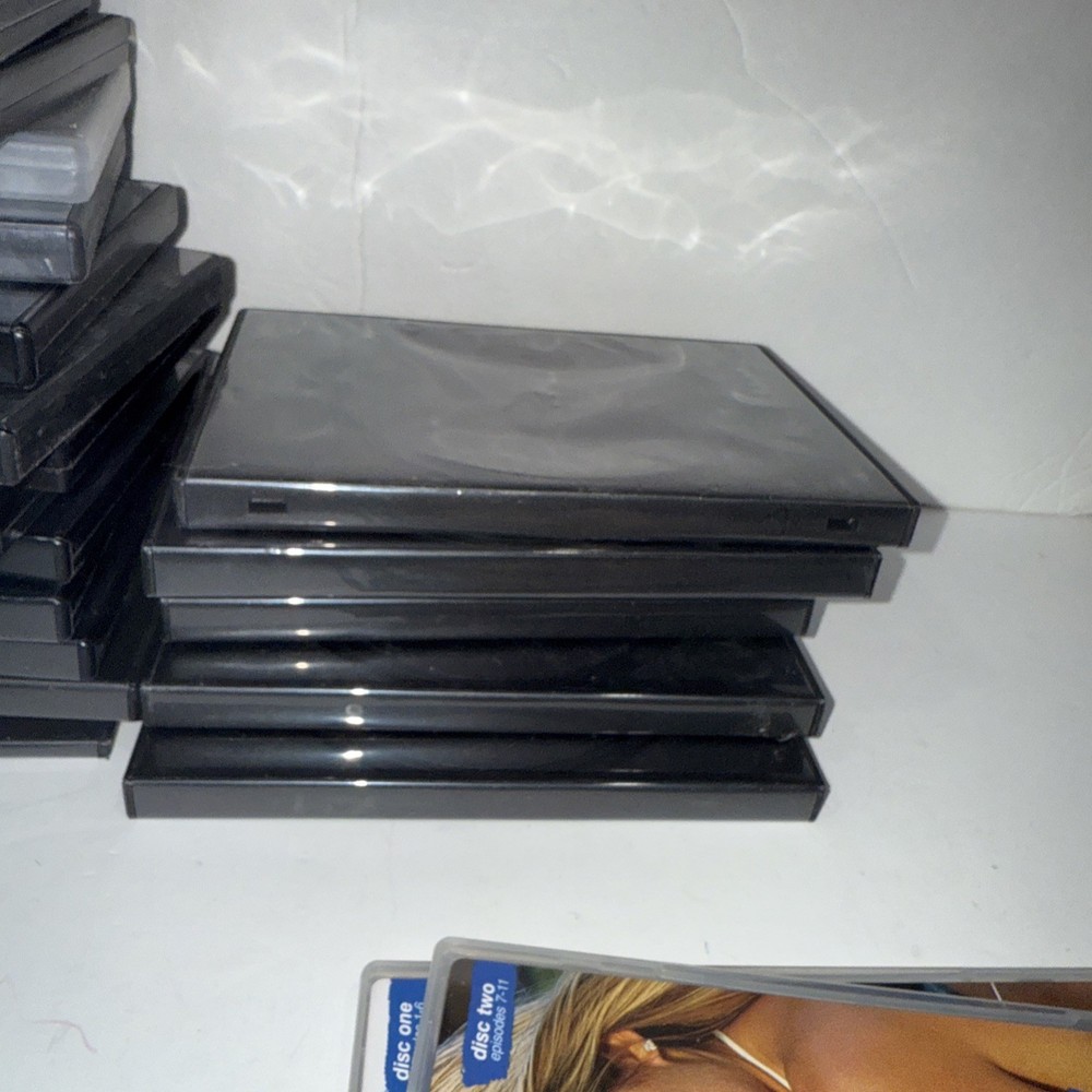 (26) Mostly New DVD Cases Single and double Disc Empty Replacement Cases