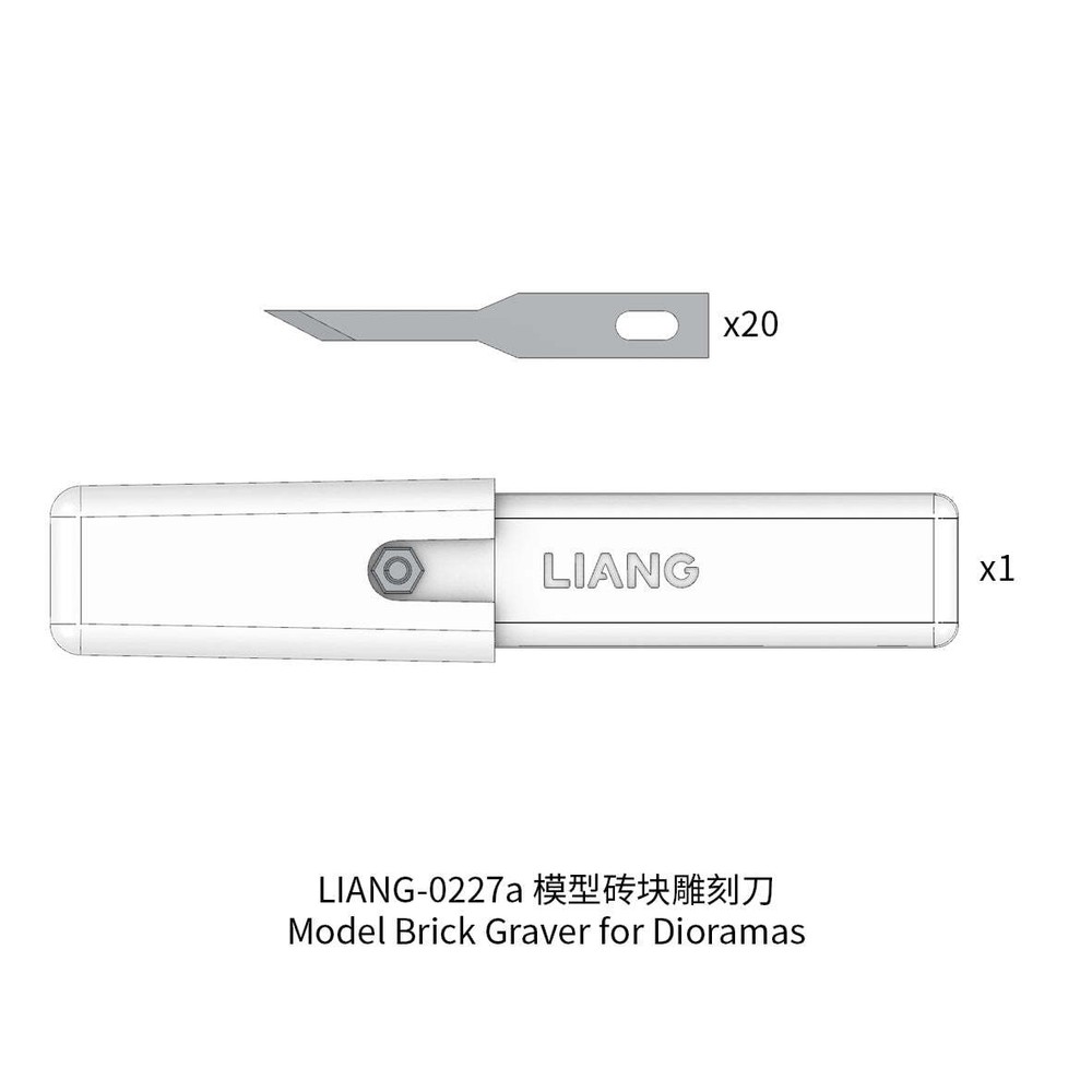 Liang Tools 1/35 Model Brick Graver for Bricks LIANG-0227a