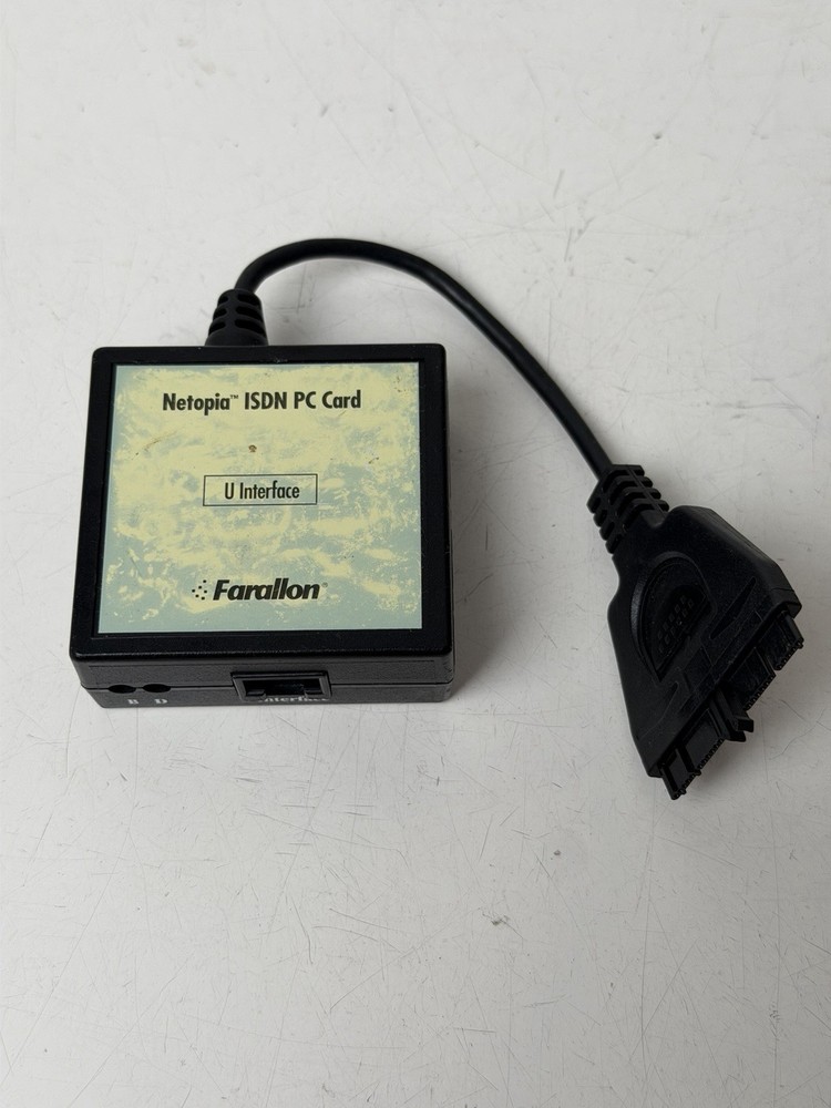 Netopia ISDN PC Card U Interface Farallon Connector