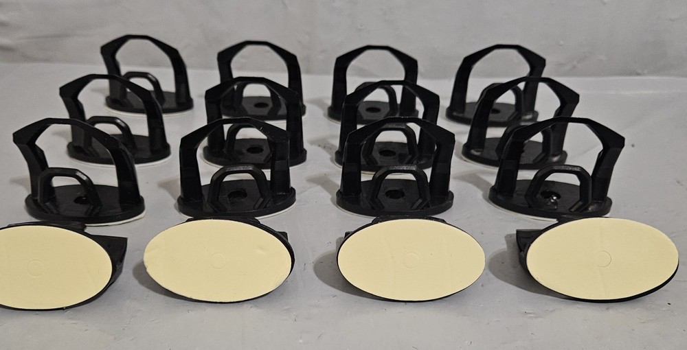 16 Pack Adhesive Hat Hooks Wall Strong Rack Baseball Caps Black